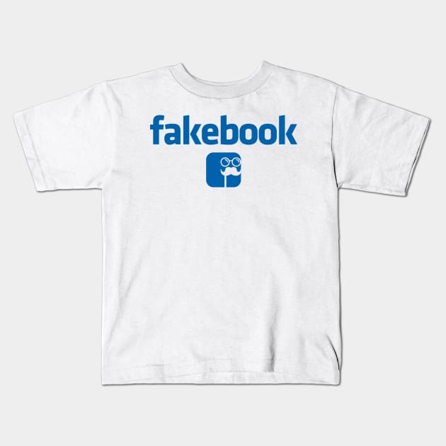 fakebook Kids T-Shirt by RedSheep